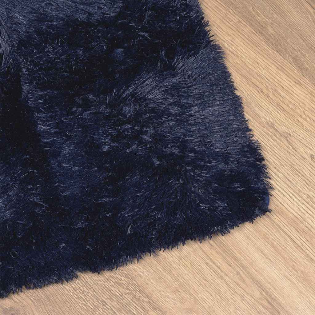 vidaXL Shaggy Rug High Pile NAVARRA Navy 160x230 cm Polyester 4