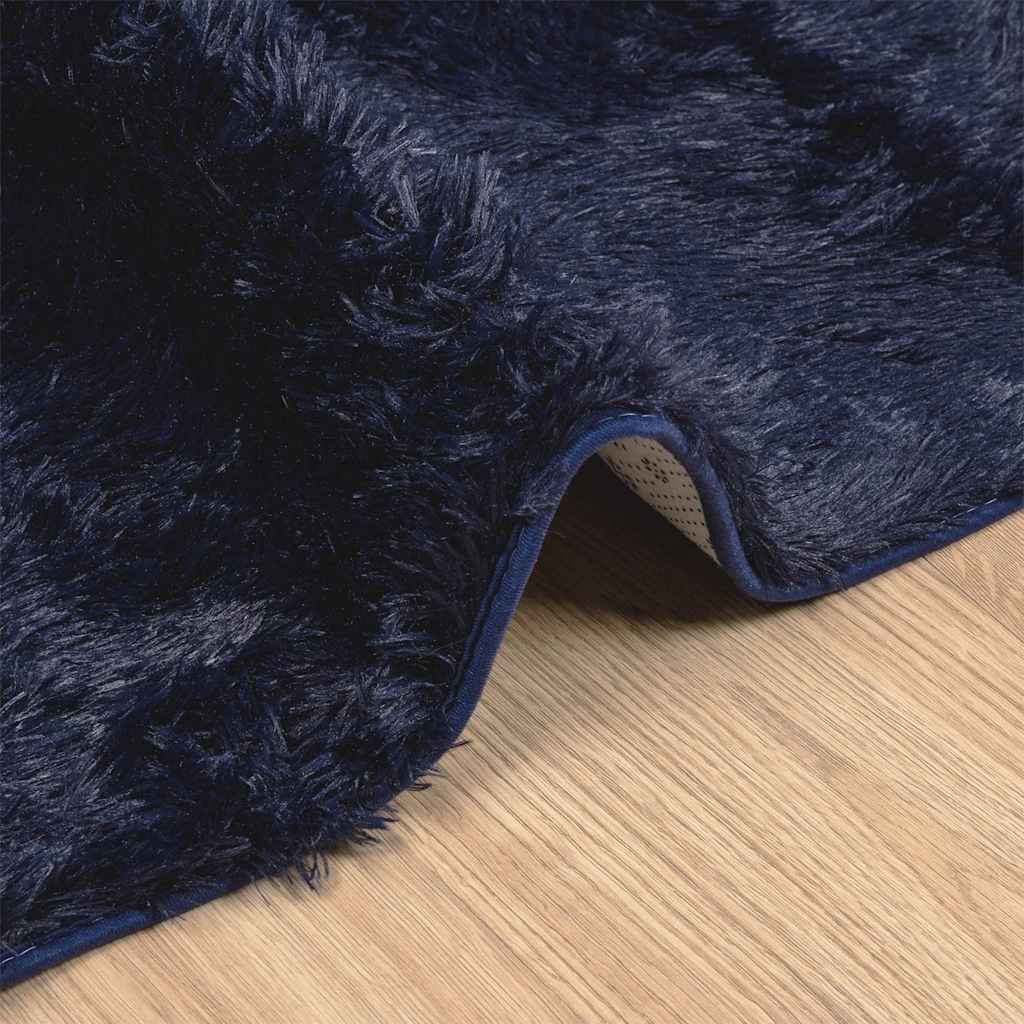 vidaXL Shaggy Rug High Pile NAVARRA Navy 160x230 cm Polyester 5