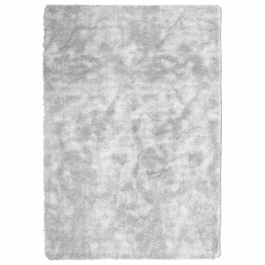 vidaXL Shaggy Rug High Pile NAVARRA Silver Grey 160x230 cm Polyester 2
