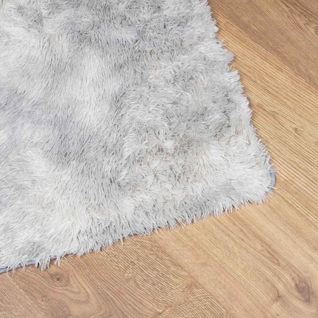 vidaXL Shaggy Rug High Pile NAVARRA Silver Grey 160x230 cm Polyester 4