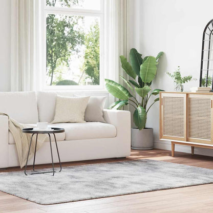 vidaXL Shaggy Rug High Pile NAVARRA Silver Grey 160x230 cm Polyester 1