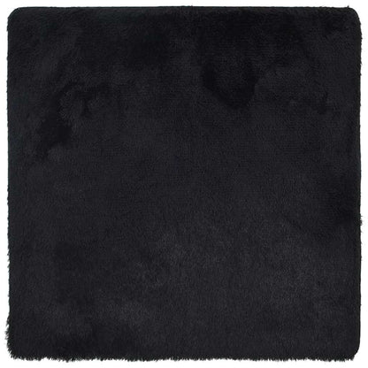 vidaXL Shaggy Rug High Pile NAVARRA Black 200x200 cm Polyester 2