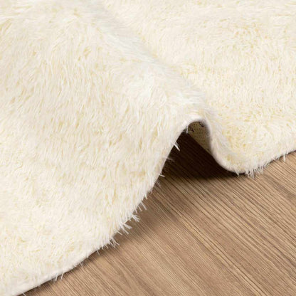 vidaXL Shaggy Rug High Pile NAVARRA Cream 200x200 cm Polyester 5