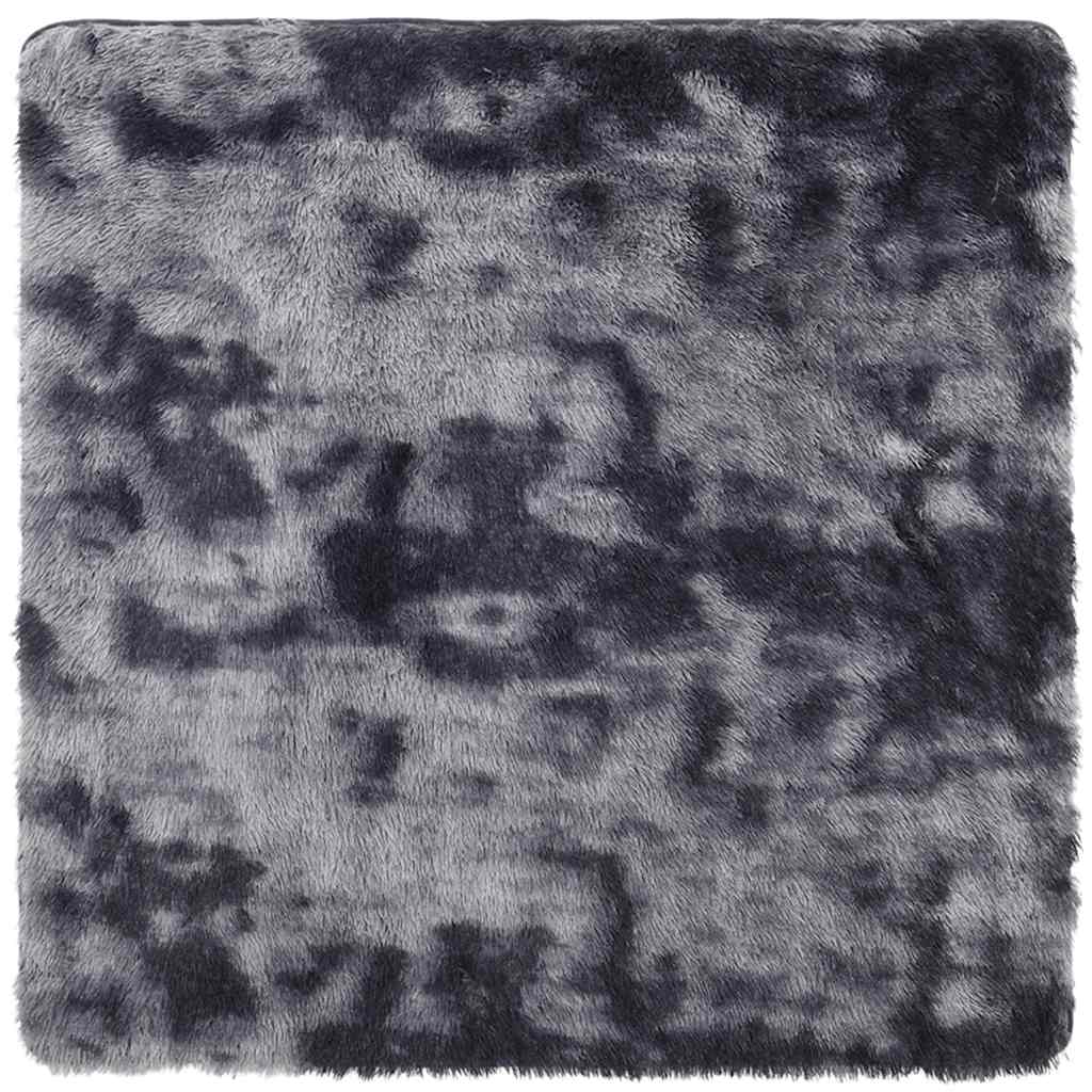 vidaXL Shaggy Rug High Pile NAVARRA Dark Grey 200x200 cm Polyester 2
