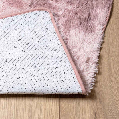 vidaXL Shaggy Rug High Pile NAVARRA Dusty Pink 200x200 cm Polyester 6