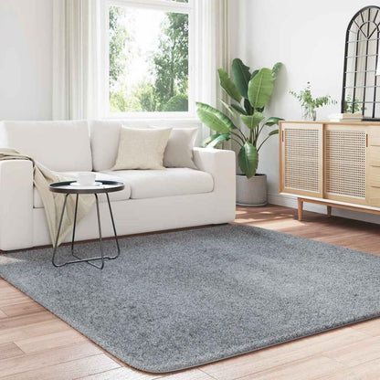 vidaXL Shaggy Rug High Pile NAVARRA Light Grey 200x200 cm Polyester 3