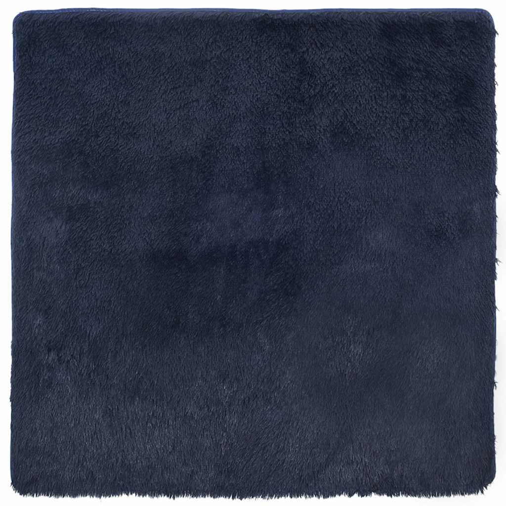 vidaXL Shaggy Rug High Pile NAVARRA Navy 200x200 cm Polyester 2