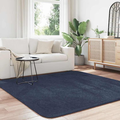 vidaXL Shaggy Rug High Pile NAVARRA Navy 200x200 cm Polyester 3