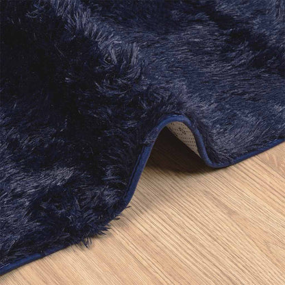 vidaXL Shaggy Rug High Pile NAVARRA Navy 200x200 cm Polyester 5