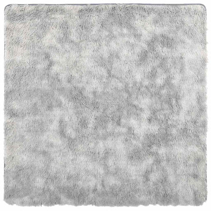 vidaXL Shaggy Rug High Pile NAVARRA Silver Grey 200x200 cm Polyester 2