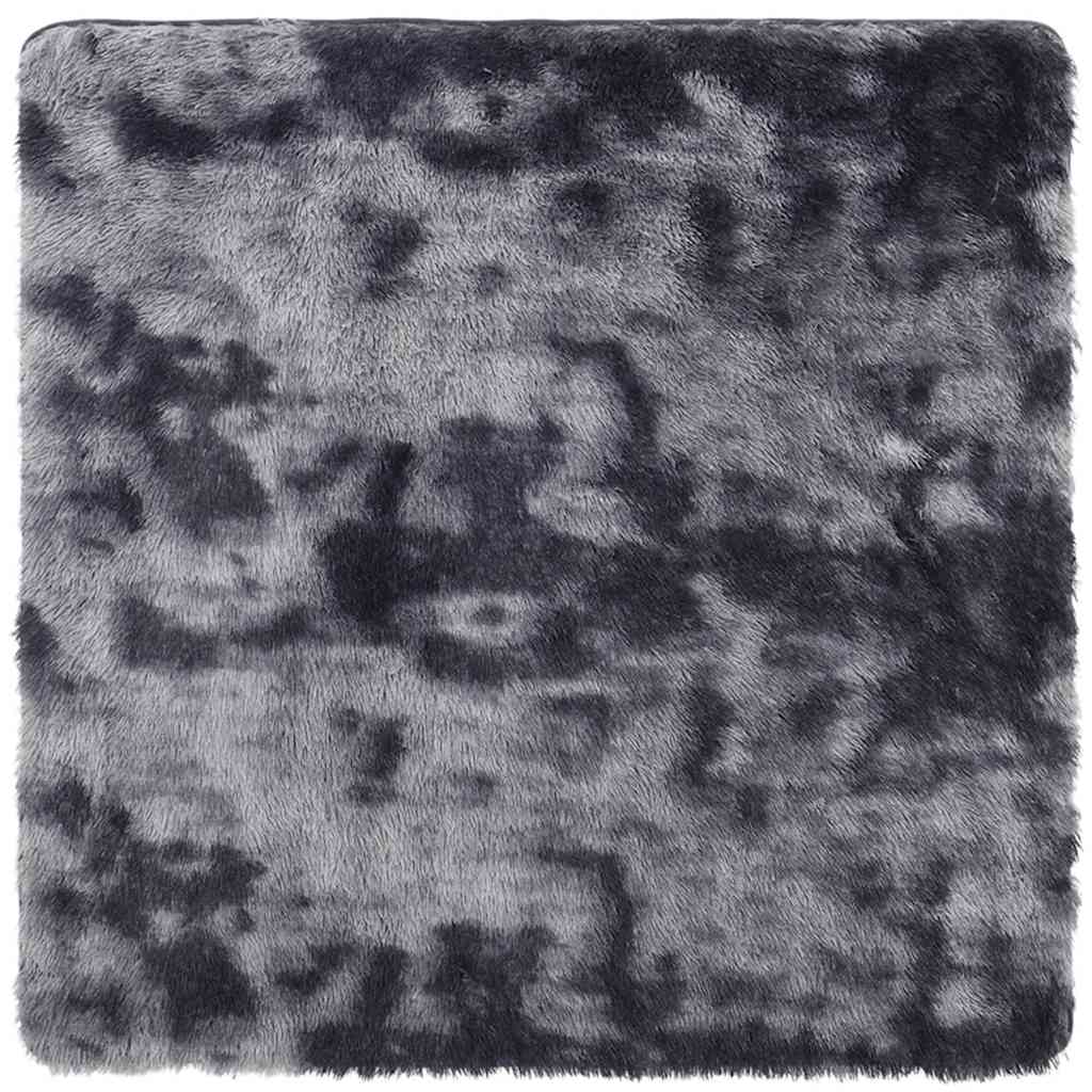 vidaXL Shaggy Rug High Pile NAVARRA Dark Grey 240x240 cm Polyester 2