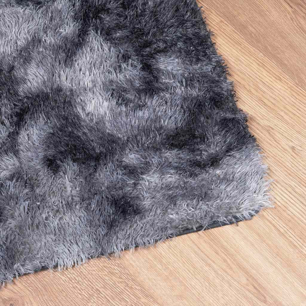 vidaXL Shaggy Rug High Pile NAVARRA Dark Grey 240x240 cm Polyester 4