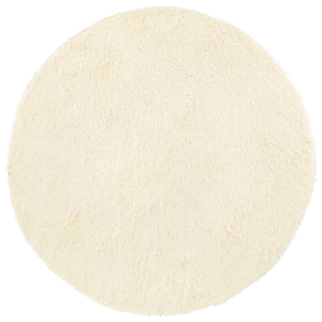 vidaXL Shaggy Rug High Pile NAVARRA Cream 200x200 cm Polyester 2