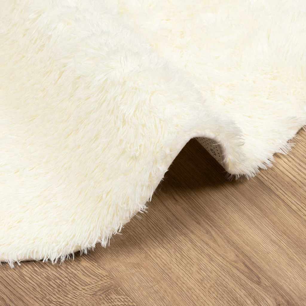 vidaXL Shaggy Rug High Pile NAVARRA Cream 200x200 cm Polyester 5