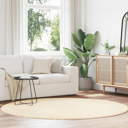 vidaXL Shaggy Rug High Pile NAVARRA Cream 200x200 cm Polyester 1