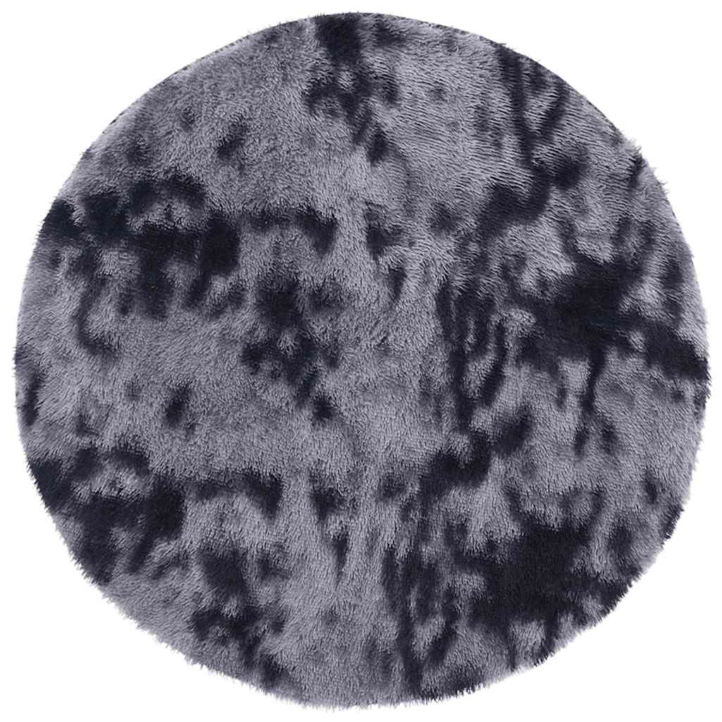 vidaXL Shaggy Rug High Pile NAVARRA Dark Grey 200x200 cm Polyester 2