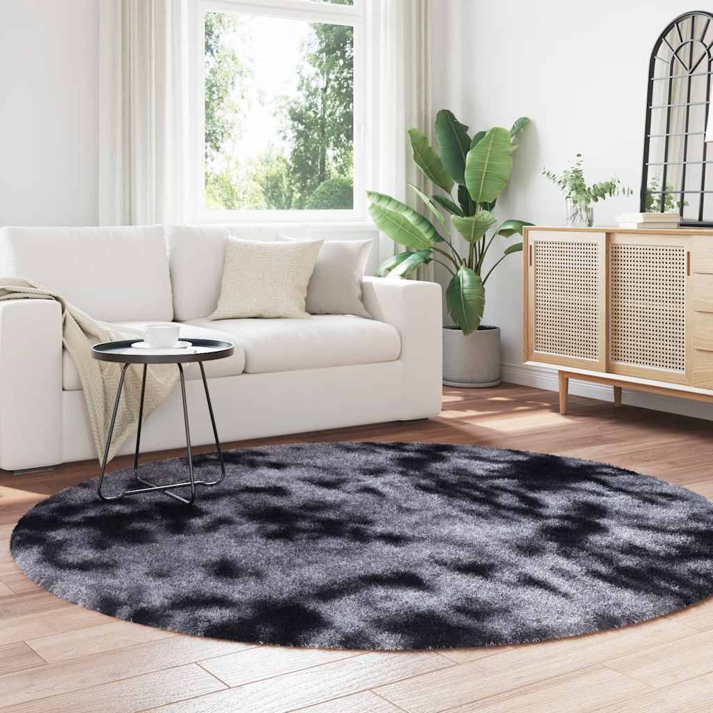 vidaXL Shaggy Rug High Pile NAVARRA Dark Grey 200x200 cm Polyester 3