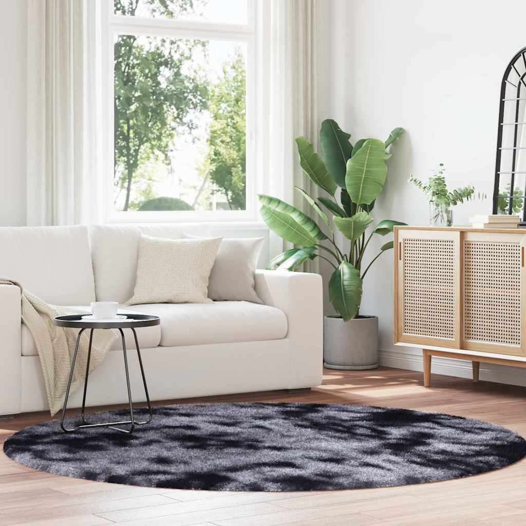 vidaXL Shaggy Rug High Pile NAVARRA Dark Grey 200x200 cm Polyester 1