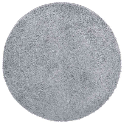 vidaXL Shaggy Rug High Pile NAVARRA Light Grey 200x200 cm Polyester 2