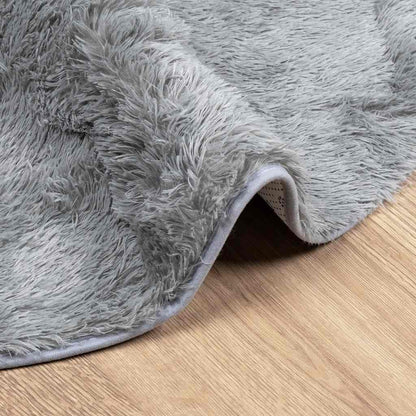 vidaXL Shaggy Rug High Pile NAVARRA Light Grey 200x200 cm Polyester 5