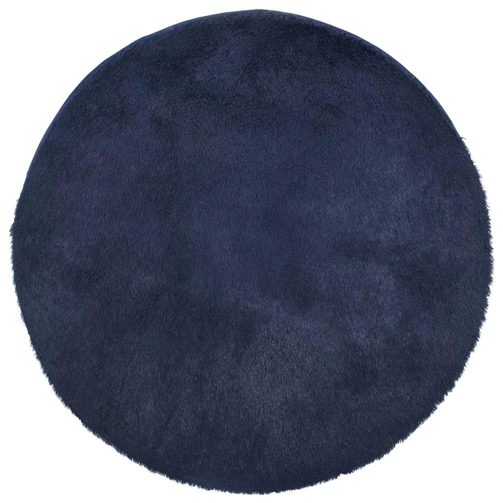 vidaXL Shaggy Rug High Pile NAVARRA Navy 200x200 cm Polyester 2
