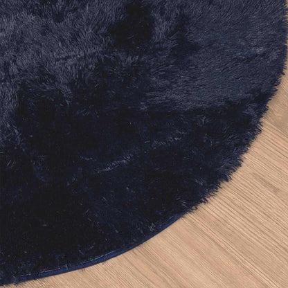vidaXL Shaggy Rug High Pile NAVARRA Navy 200x200 cm Polyester 4