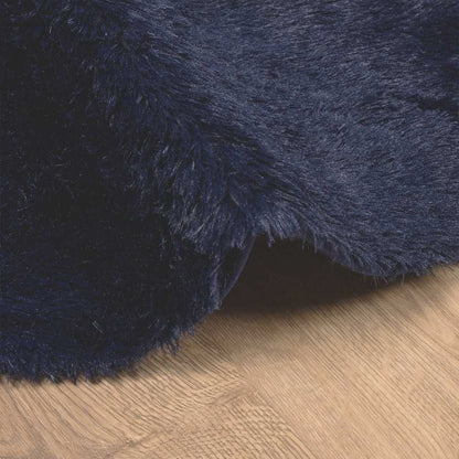 vidaXL Shaggy Rug High Pile NAVARRA Navy 200x200 cm Polyester 5