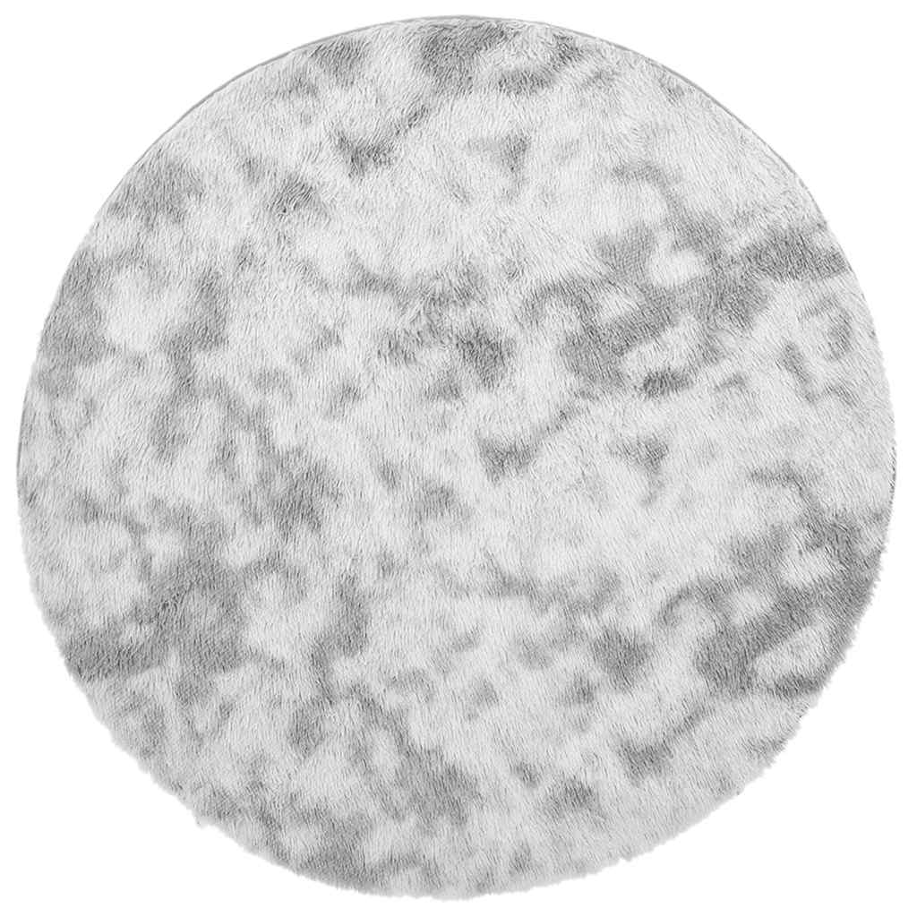 vidaXL Shaggy Rug High Pile NAVARRA Silver Grey 240x240 cm Polyester 2