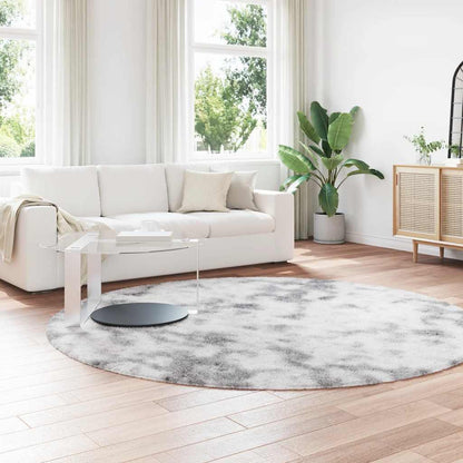 vidaXL Shaggy Rug High Pile NAVARRA Silver Grey 240x240 cm Polyester 3