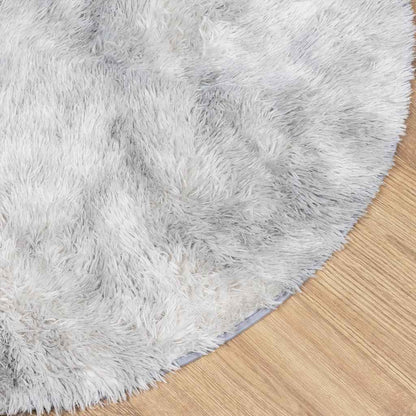vidaXL Shaggy Rug High Pile NAVARRA Silver Grey 240x240 cm Polyester 4