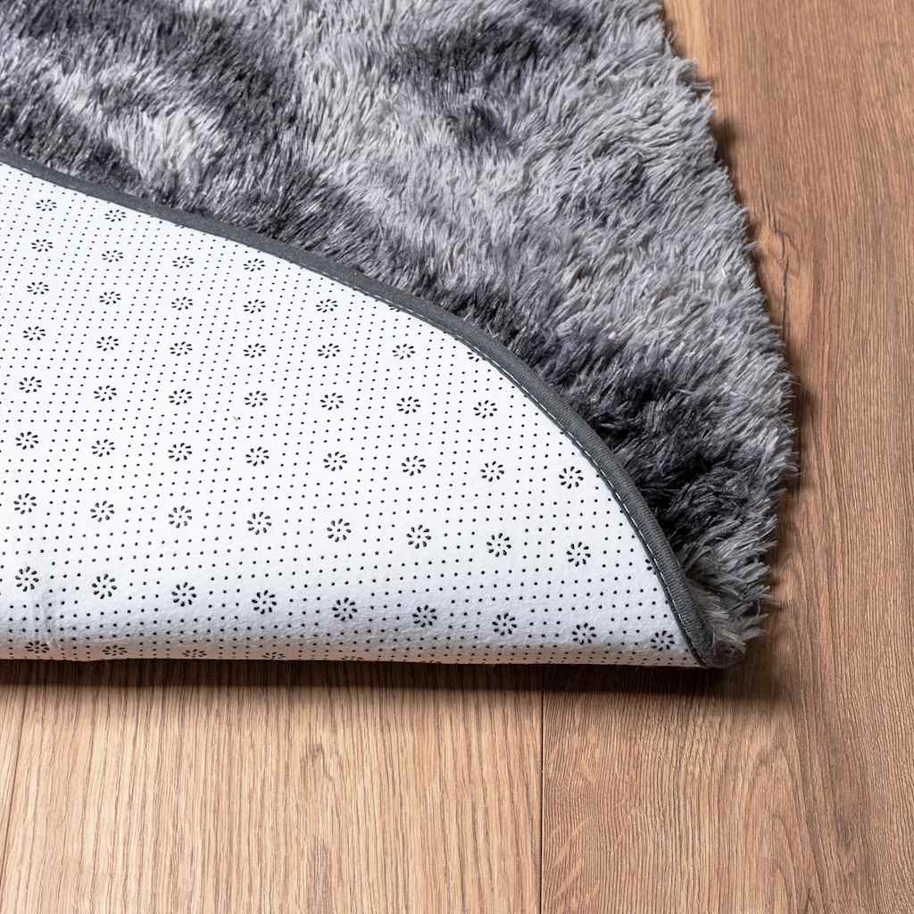 vidaXL Shaggy Rug High Pile NAVARRA Dark Grey 300x200 cm Polyester 6