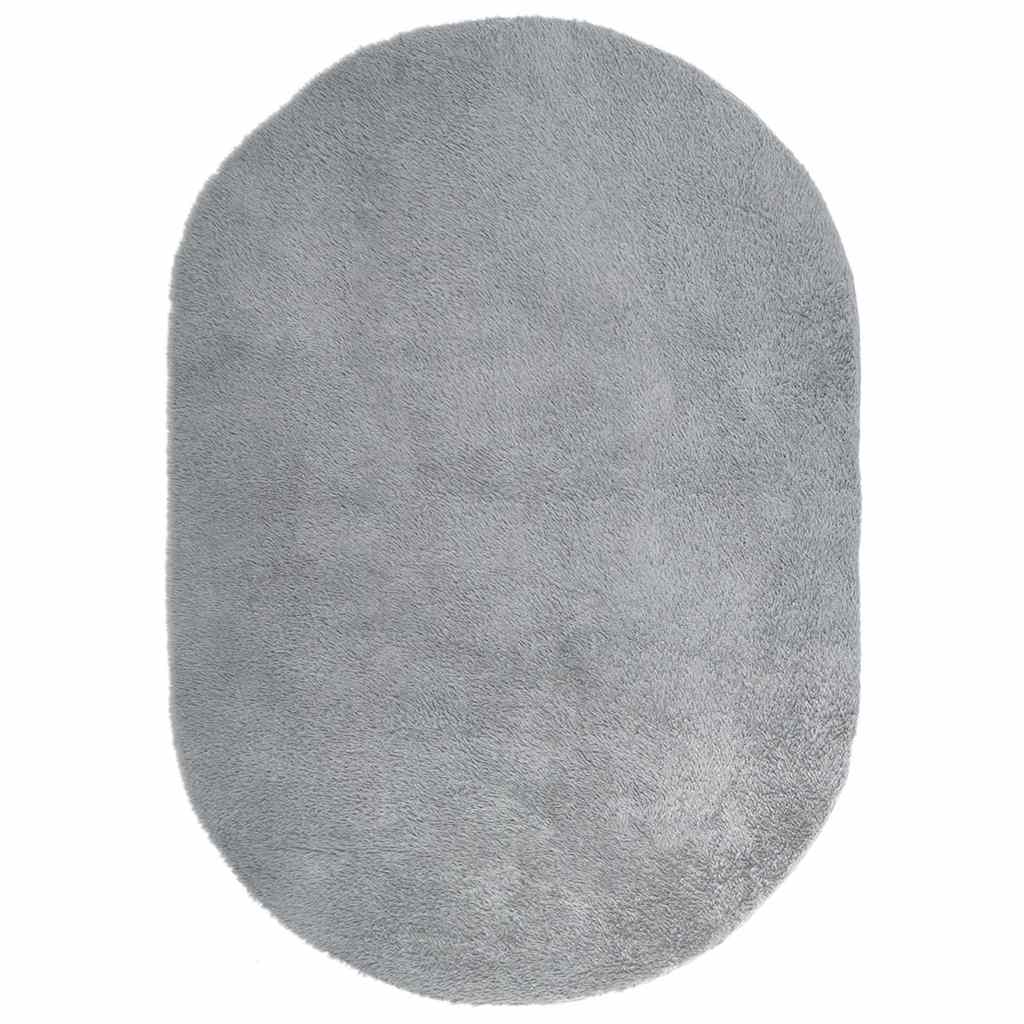 vidaXL Shaggy Rug High Pile NAVARRA Light Grey 300x200 cm Polyester 2