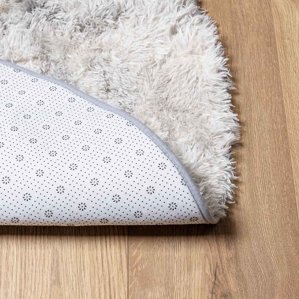 vidaXL Shaggy Rug High Pile NAVARRA Silver Grey 300x200 cm Polyester 6