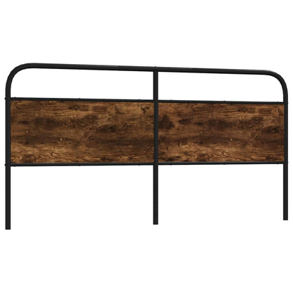 vidaXL Replace Headboard Smoked Oak 200 cm Steel and Engineered Wood 1