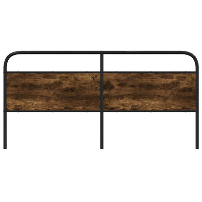 vidaXL Replace Headboard Smoked Oak 200 cm Steel and Engineered Wood 3