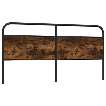 vidaXL Replace Headboard Smoked Oak 200 cm Steel and Engineered Wood 5