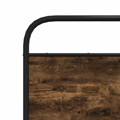 vidaXL Replace Headboard Smoked Oak 200 cm Steel and Engineered Wood 6