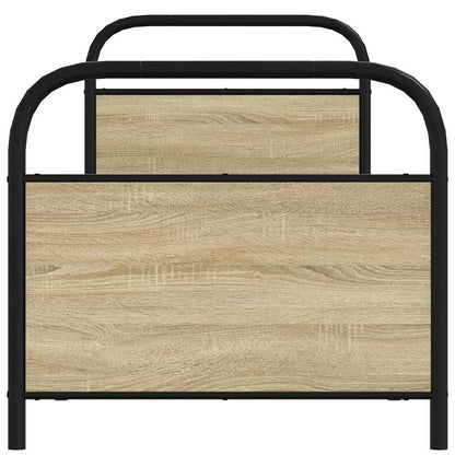 vidaXL Bed Frame Without Mattress 80x200 cm Sonoma Oak Engineered Wood 4