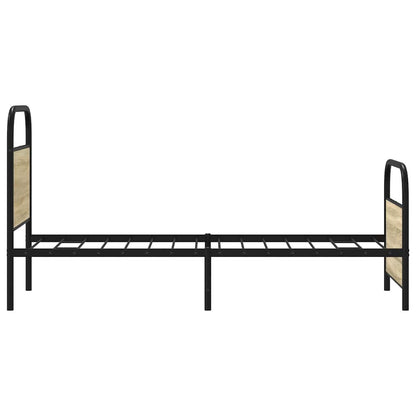 vidaXL Bed Frame Without Mattress 80x200 cm Sonoma Oak Engineered Wood 6