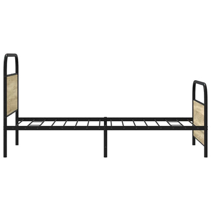 vidaXL Bed Frame Without Mattress 100x200 cm Sonoma Oak Engineered Wood 6