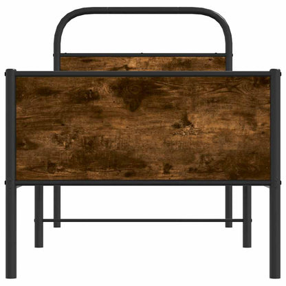 vidaXL Bed Frame without Mattress 75x190 cm Sonoma Oak Engineered Wood 5
