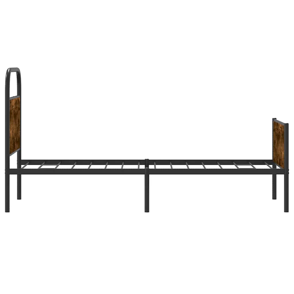 vidaXL Bed Frame without Mattress 75x190 cm Sonoma Oak Engineered Wood 6