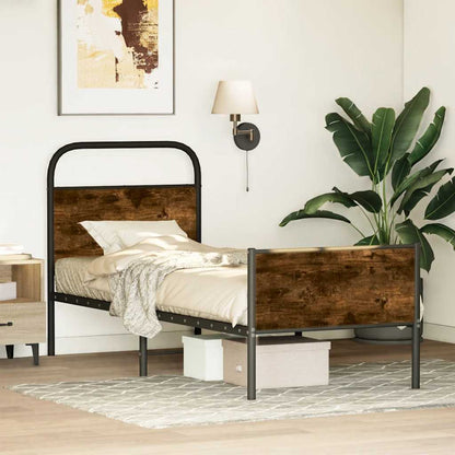 vidaXL Bed Frame without Mattress 80x200 cm Sonoma Oak Engineered Wood 1