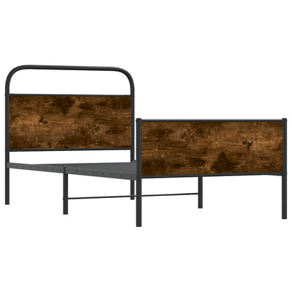 vidaXL Bed Frame without Mattress 90x190 cm Sonoma Oak Engineered Wood 4