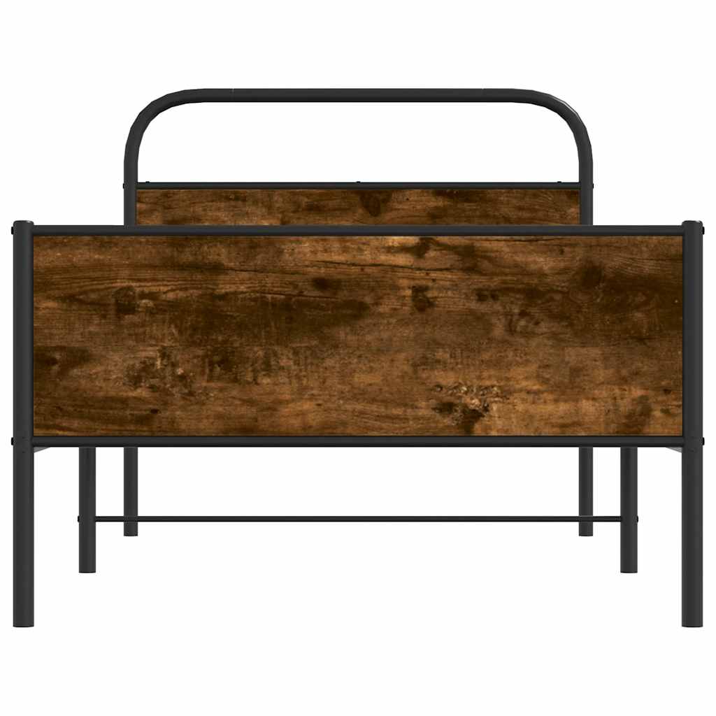 vidaXL Bed Frame without Mattress 90x190 cm Sonoma Oak Engineered Wood 5
