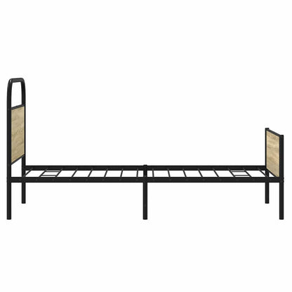 vidaXL Bed Frame without Mattress 80x200 cm Sonoma Oak Engineered Wood 6