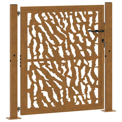 Garden Gate Weathering Steel Weathering steel/brown 100 x 100 cm Trace design