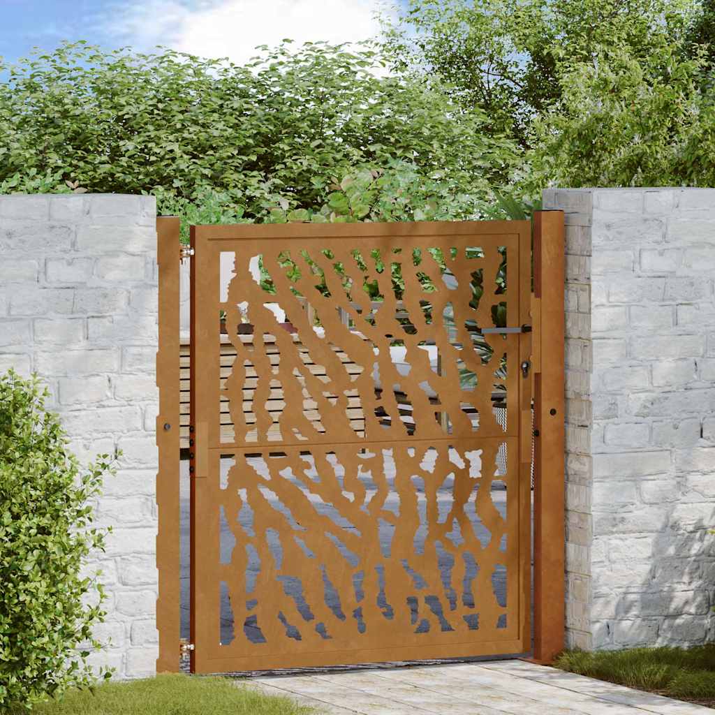 Garden Gate Weathering Steel Weathering steel/brown 100 x 100 cm Trace design