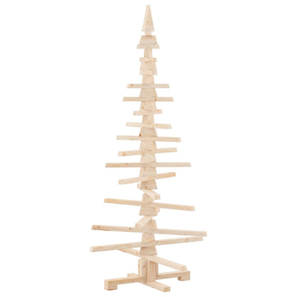 vidaXL Wooden Christmas Tree for Decoration 150 cm Solid Wood Pine 2