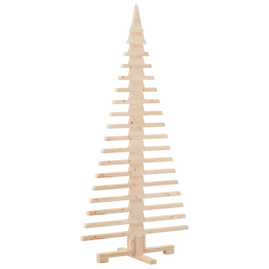 vidaXL Wooden Christmas Tree for Decoration 150 cm Solid Wood Pine 5